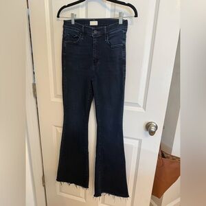 MOTHER Dark Indigo Flare Jeans